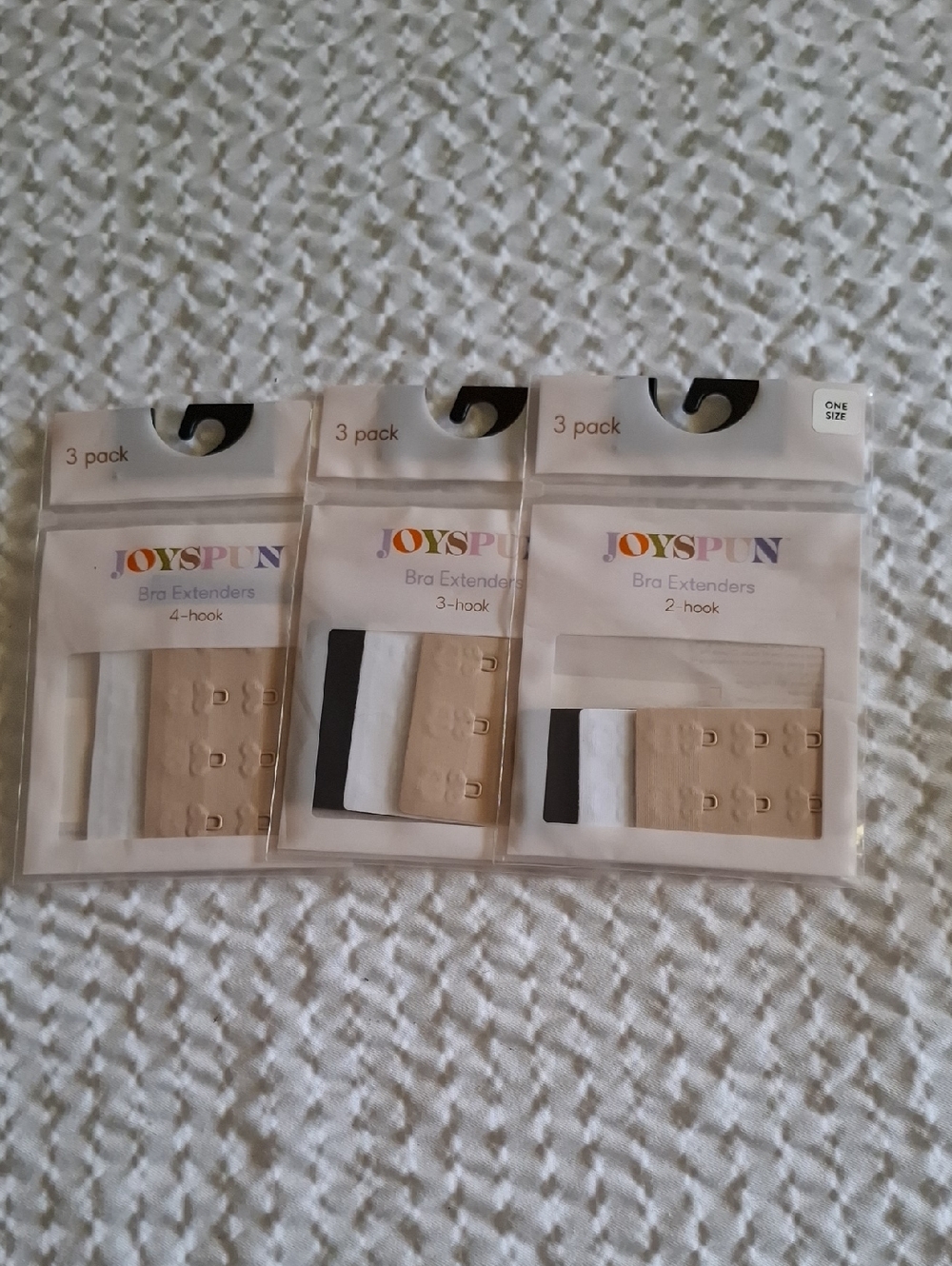 JOYSPUN Women’s Nude Bra Extender Pack - 3 Pack